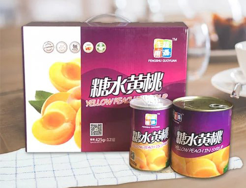 黄桃罐头 源丰果业  水果罐头