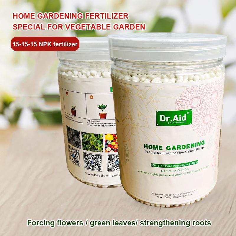 NPK 15 15 15 potassium sulfate granular fertilizer garden plant food fertilizers
