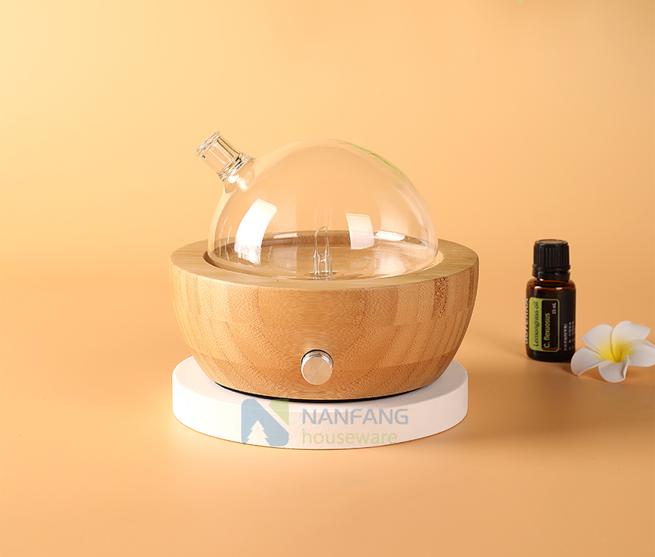  Essential oil diffuser nebulizer, waterless, bamboo base 2