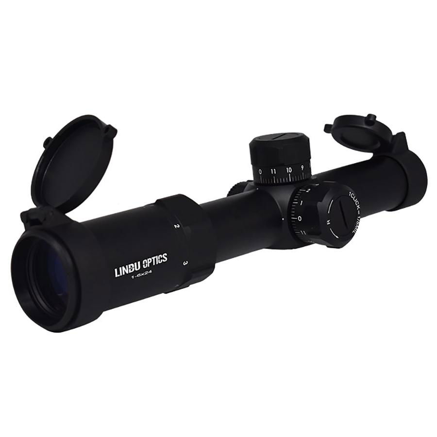 LINDU OPTICS low power 1-6x24 shockproof air gun rifle scope sfp hunting