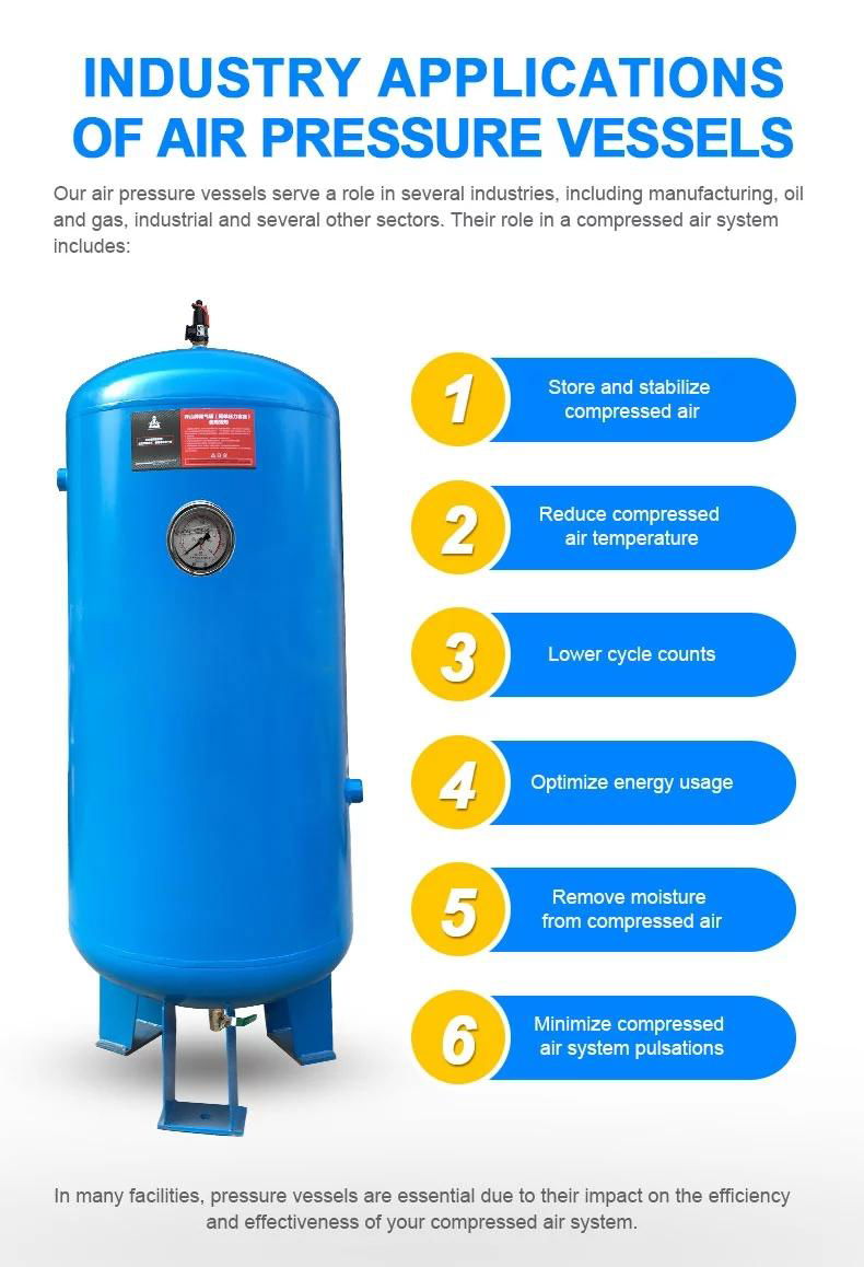 200L 300L Oxygen Gas Pressure Vessel Buffer Tank Air tank 2