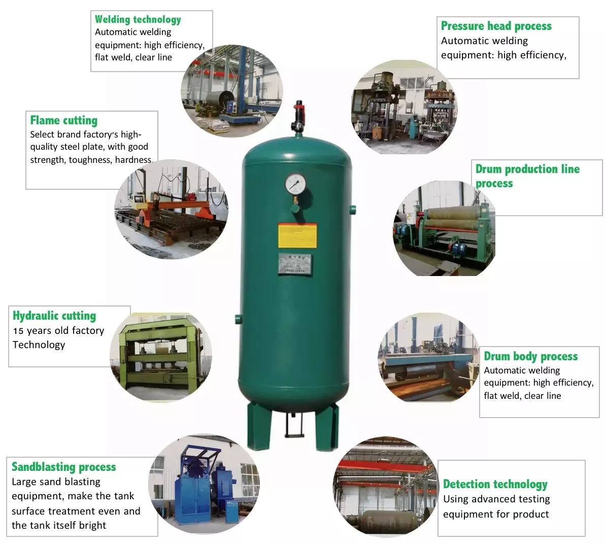 200L 300L Oxygen Gas Pressure Vessel Buffer Tank Air tank 4