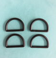 Webbing strap parts 25mm plastic D ring flat D shape buckle