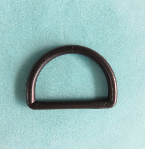 Webbing strap parts 25mm plastic D ring flat D shape buckle 2