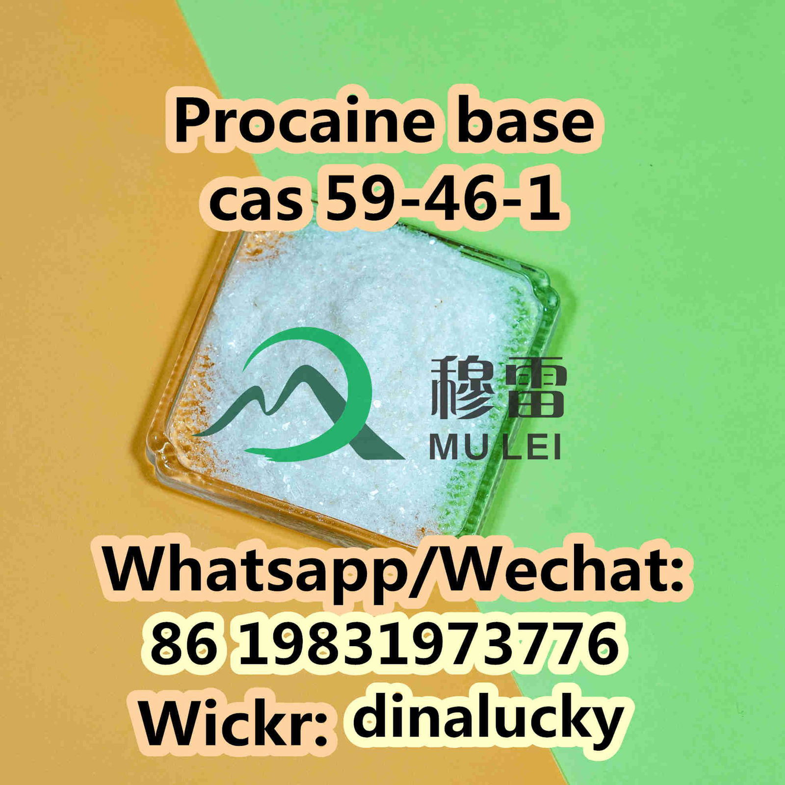Procaine powder price cas 59-46-1 100% custom clearance