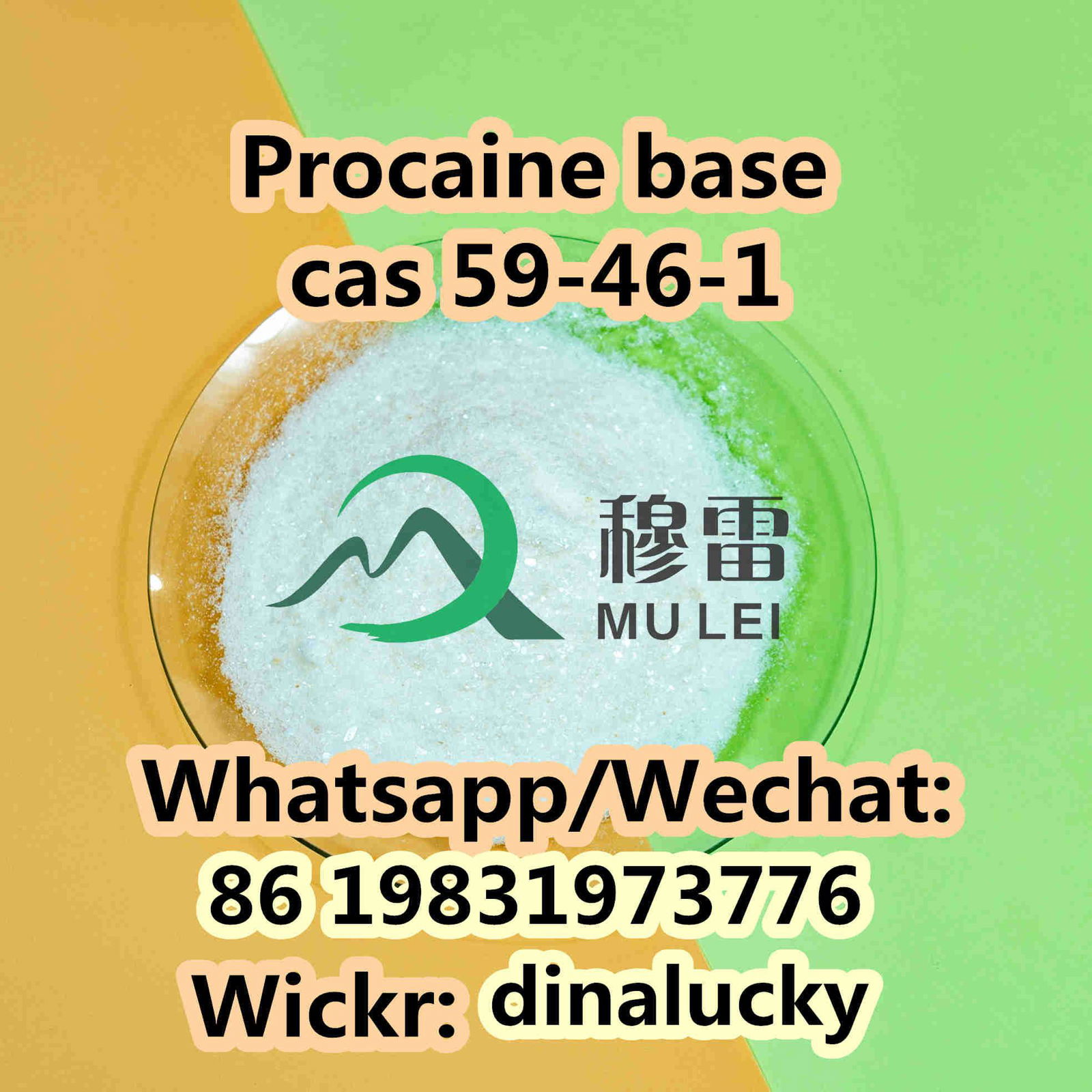 Procaine powder price cas 59-46-1 100% custom clearance 4