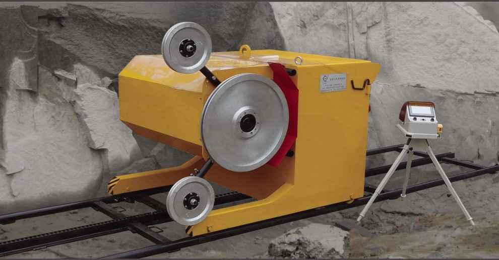 花岗石矿山开采金刚石绳锯机--wire saw machine for granite 3