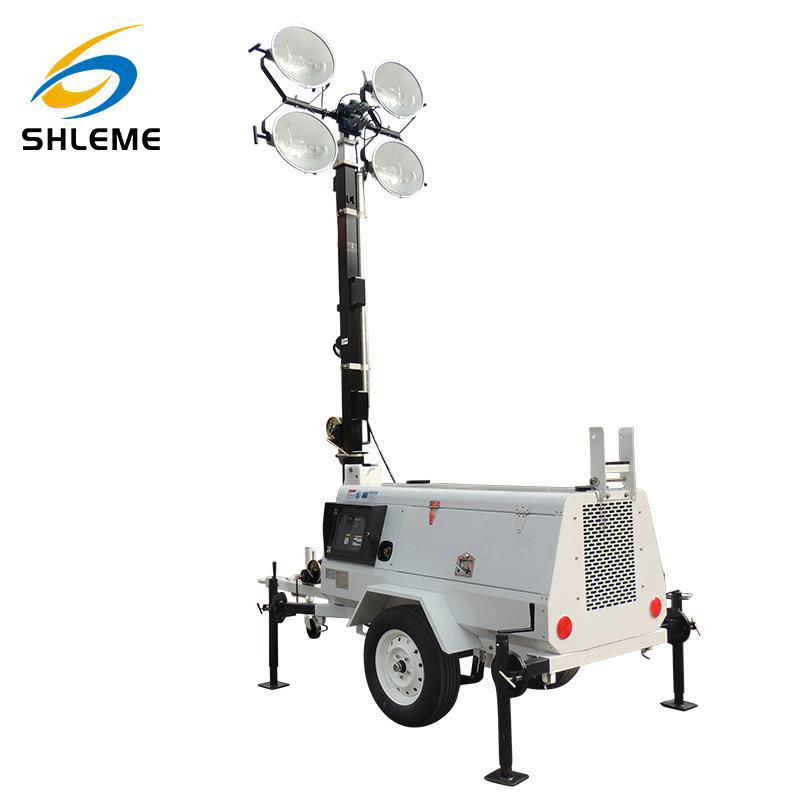 High quality construction mobile light tower led portable emergency light  2