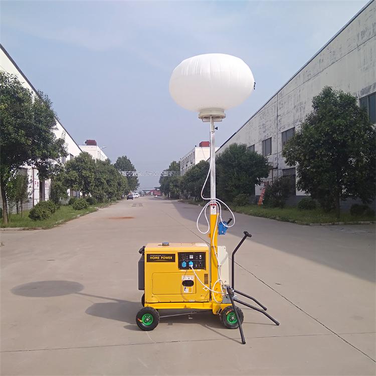 Inflatable balloon hand push metal halide mobile portable LED light tower  3