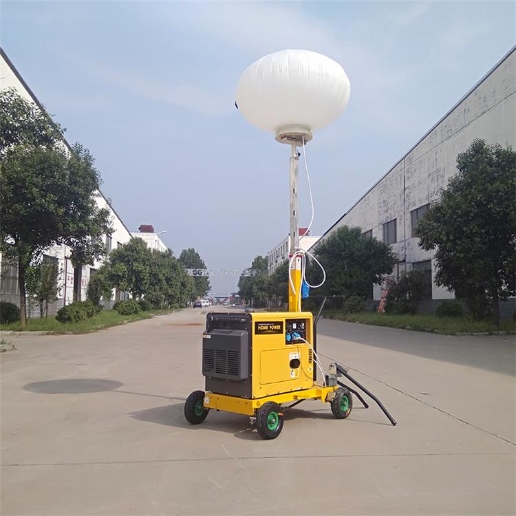 Inflatable balloon hand push metal halide mobile portable LED light tower  4