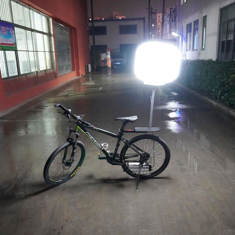 Outdoor portable bike led mobile inflatable balloon light tower easy to use 2