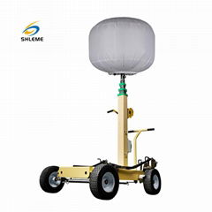 Outdoor industry use light tower hand push inflatable balloon lighting tower 