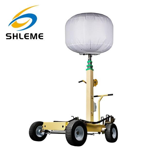 Outdoor industry use light tower hand push inflatable balloon lighting tower  2