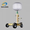 Outdoor industry use light tower hand push inflatable balloon lighting tower  3