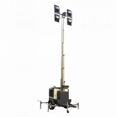 Emergency rescue outdoor mini trailer type industrial mobile lighting tower