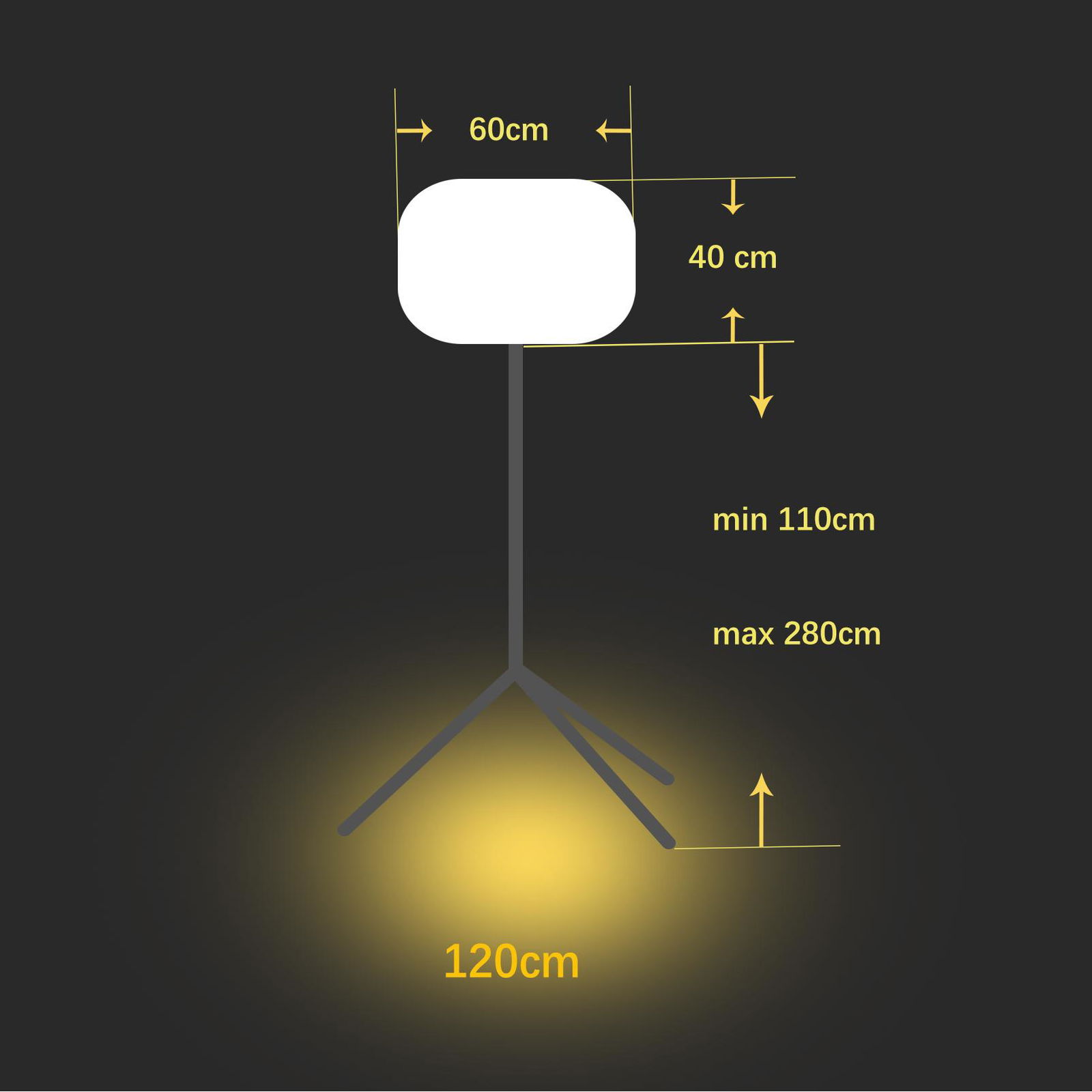 Outdoor tripod traffic LED light tower for emergency rescue and construction 3