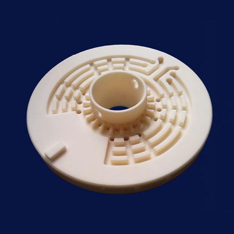 Industrial Machining Alumina Ceramic Flange Ceramic Insulator Polishing Surface