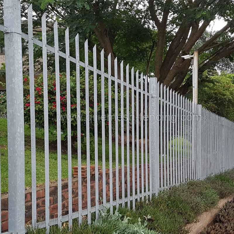 Galvanized Palisade Security Fence