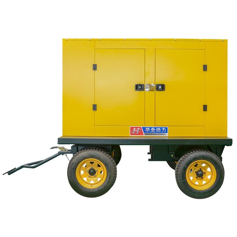 HUAQUAN 100kw Ricardo silent mobiel diesel generator set water cooling generator 4