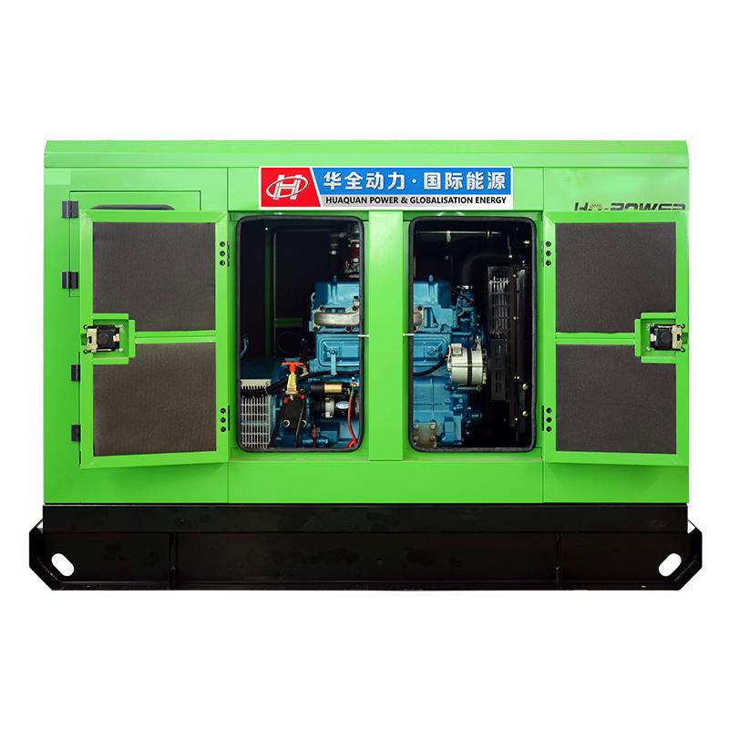 HUAQUAN  water cooling three phase small power 30kw silent generator diesel gens 3