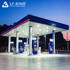 Environmental Space Frame Canopy Petrol Station Gas Filling Station Roof For Sal