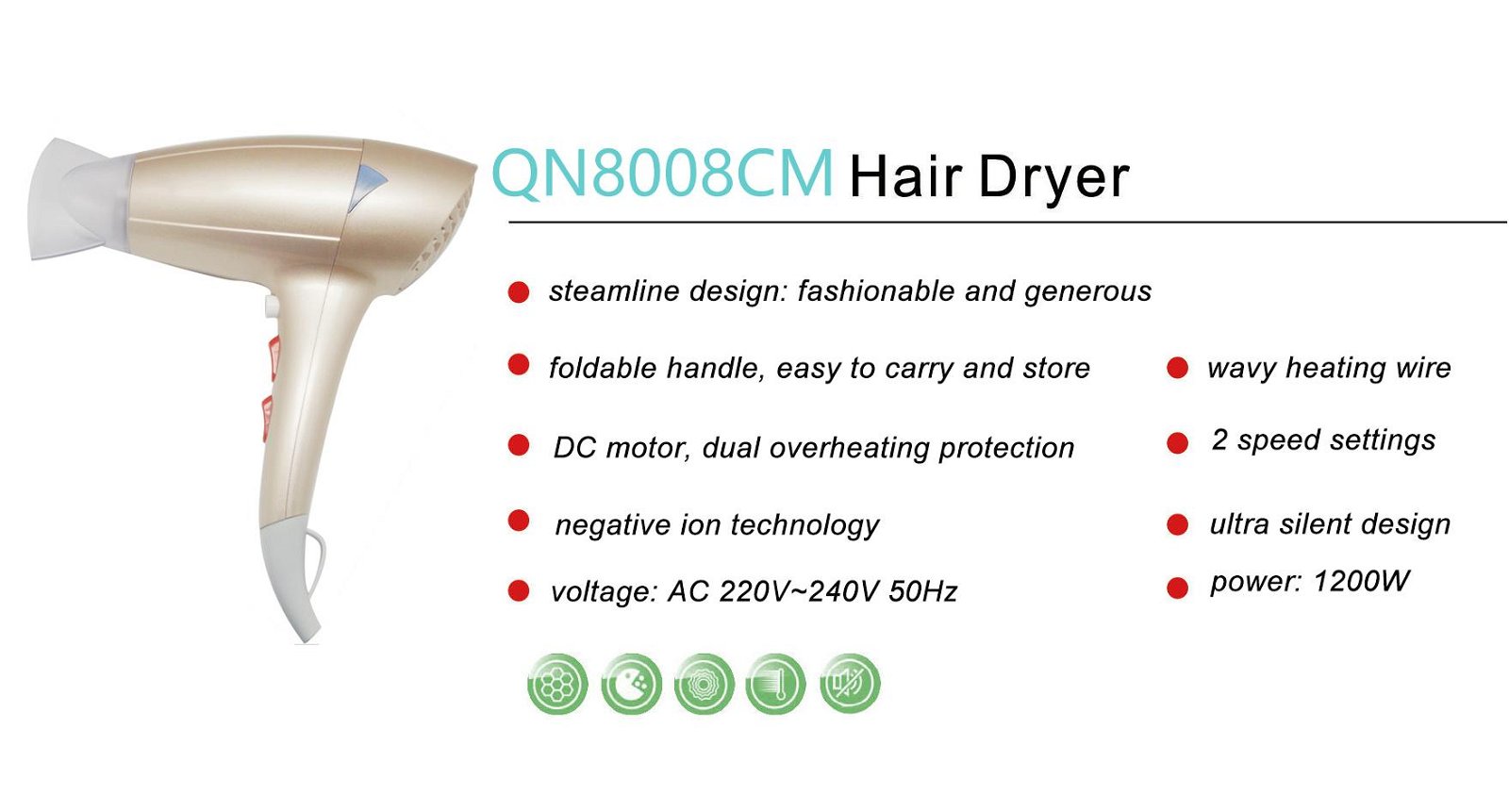 New design Professional hair dryers  3