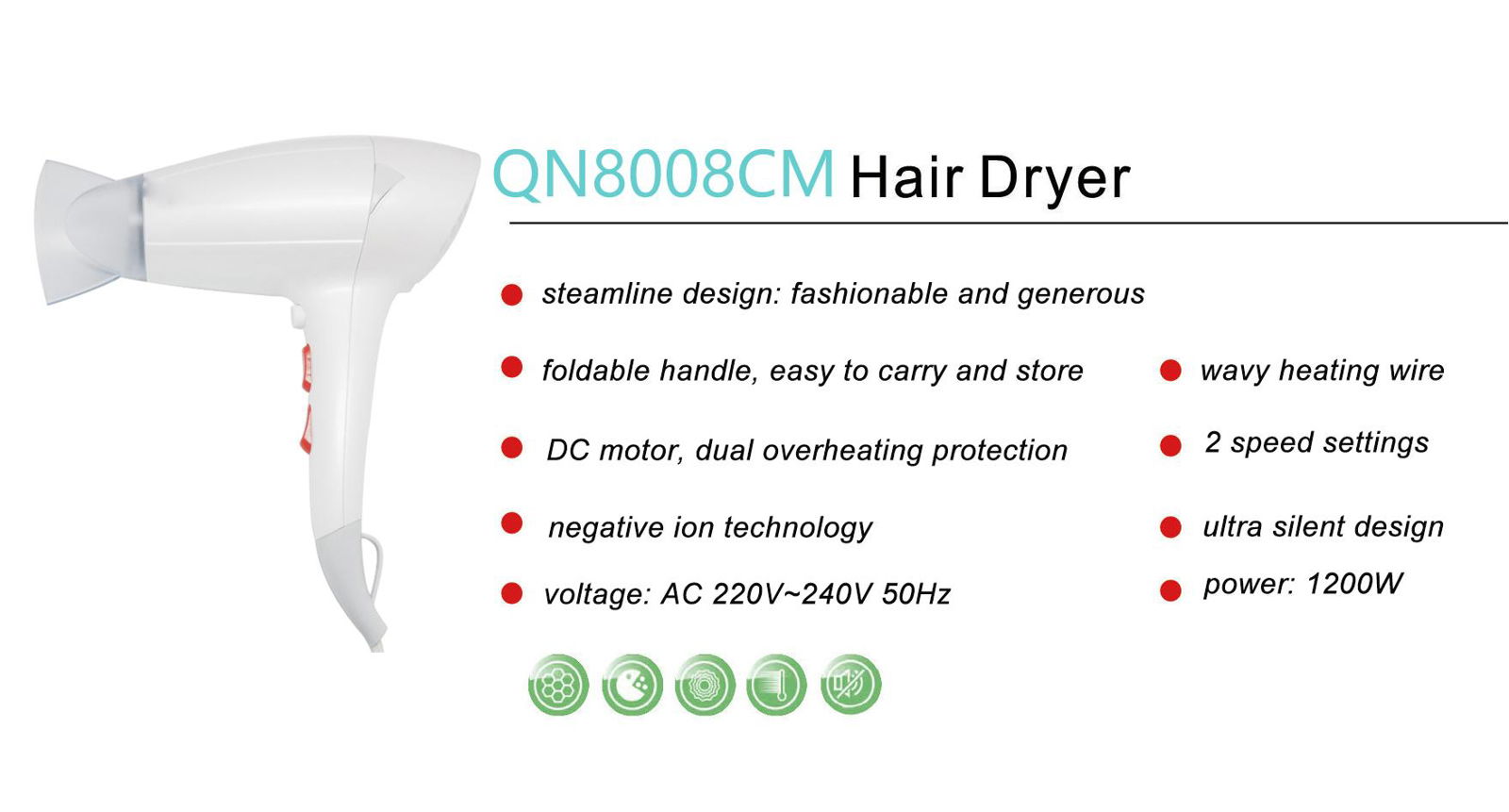 New design Professional hair dryers  4