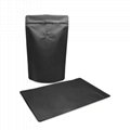 Hot sale package food grade black matt surface coffee bag with valve foil ziploc (Hot Product - 1*)