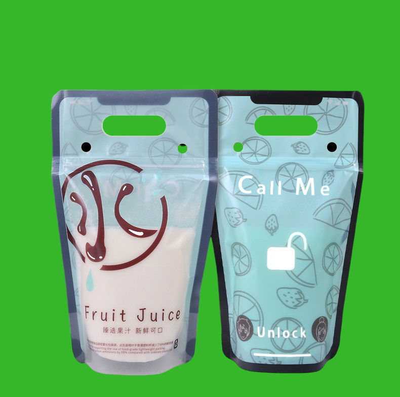 Spout bag with straw, spout pouches, juice bag 4