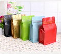 Custom Food Packaging Bag Flat Bottom Pouch Ziplock Bag For Coffee 6