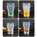 Stand up printing zipper plastic drinking juice water drink pouch bag 