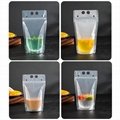 Customized Standing Juice Drink Pouch With Straw