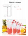 Customized Standing Juice Drink Pouch With Straw