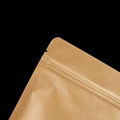 Biodegradable Packing Bag Kraft Paper Pouch With Zipper And Clear Window 8