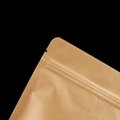 Biodegradable Packing Bag Kraft Paper Pouch With Zipper And Clear Window