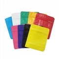 custom printed candy pouch heat sealing foil zipper smell proof mylar packaging 