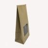 Stand Up Zipper Brown Kraft Paper Resealable Ziplock Heat Sealable Food Storage  3