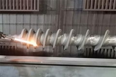 螺旋軸噴塗碳化鎢強化塗層