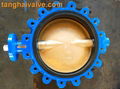 Lug type butterfly valve