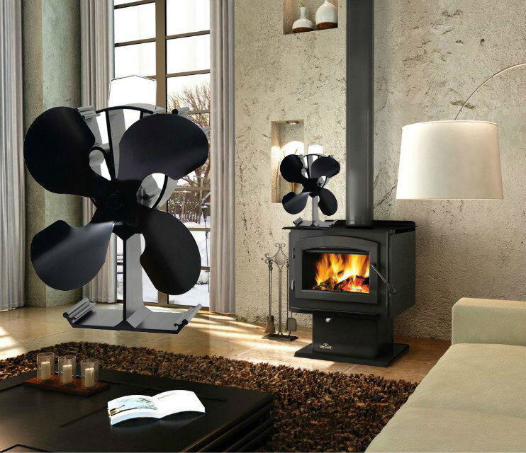 Wood Burning Heat Stove Fan  5