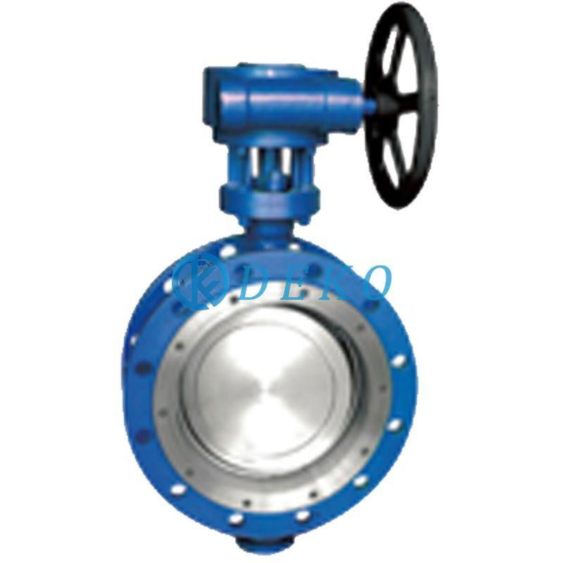 Double Eccentric Butterfly Valve  Ptfe Lined Butterfly Valve 