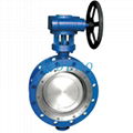 Double Eccentric Butterfly Valve  Ptfe Lined Butterfly Valve 
