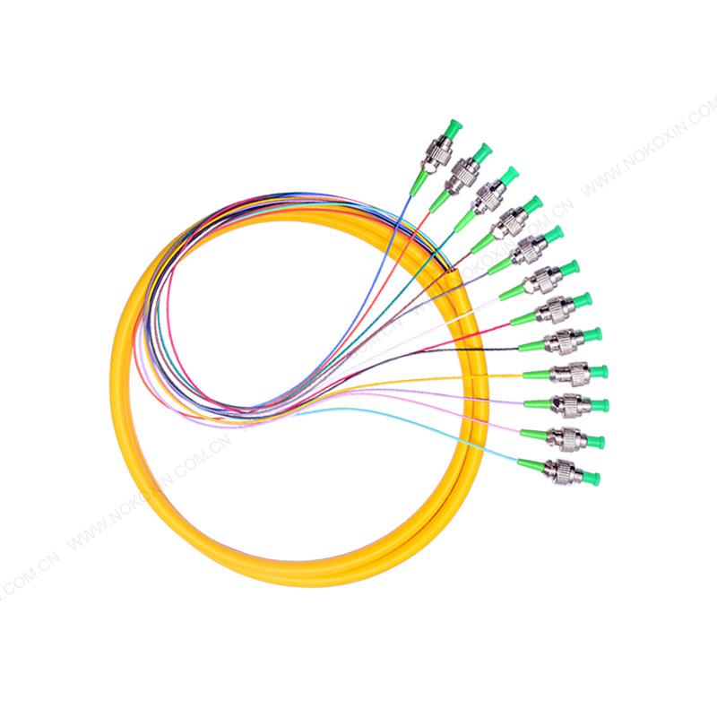 12 core FC APC fiber optic pigtail, bundled optical fiber pigtail 0.9mm 2