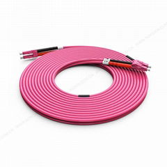 SC SC duplex optical patch cord mm OM4 Violet   