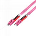 SC SC duplex optical patch cord mm OM4 Violet    2