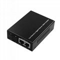 10/100 Base 1xFiber 2x RJ45 port Media Converter 25Km SC Single Fiber Tx1550nm 1