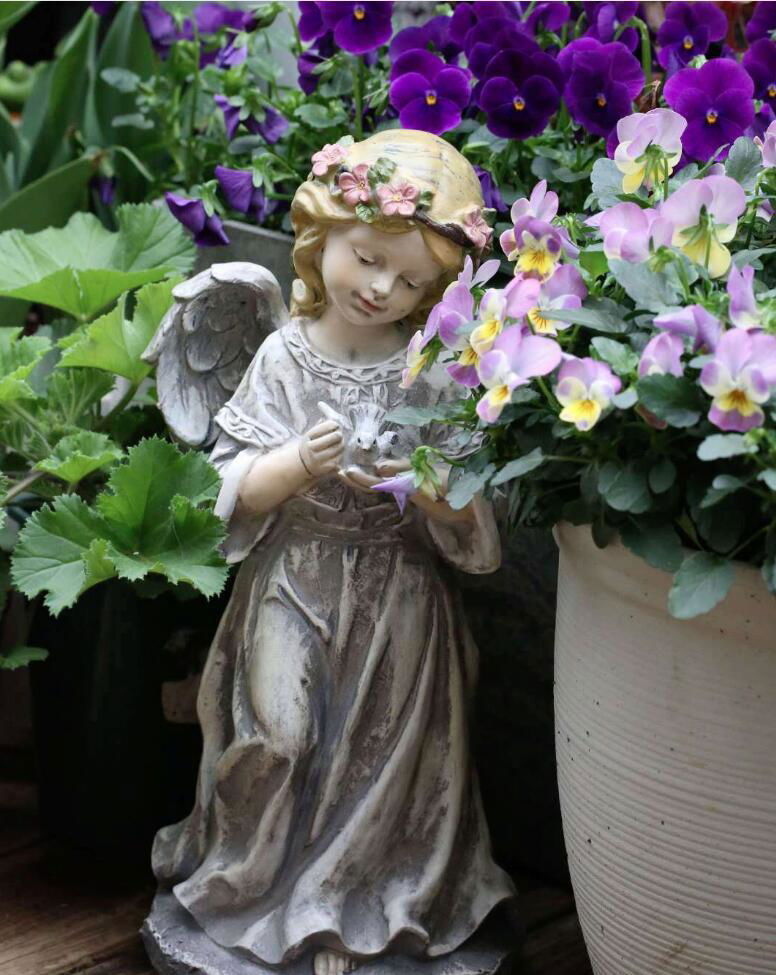 Flower Fairy Angel Courtyard Decoration Gardening Ornament 3