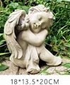 Antique Resin Little Angel Sculpture Ornaments Outdoor Garden Decoration 3