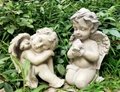 Antique Resin Little Angel Sculpture Ornaments Outdoor Garden Decoration 4