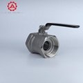 One piece internal thread ball valve Q11F-16P stainless steel